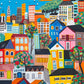Cross & Glory - Bay Breeze & Bright Lights - 1000 Piece Jigsaw Puzzle For Adults | Vibrant San Francisco Folk Art Puzzle | Uniqu