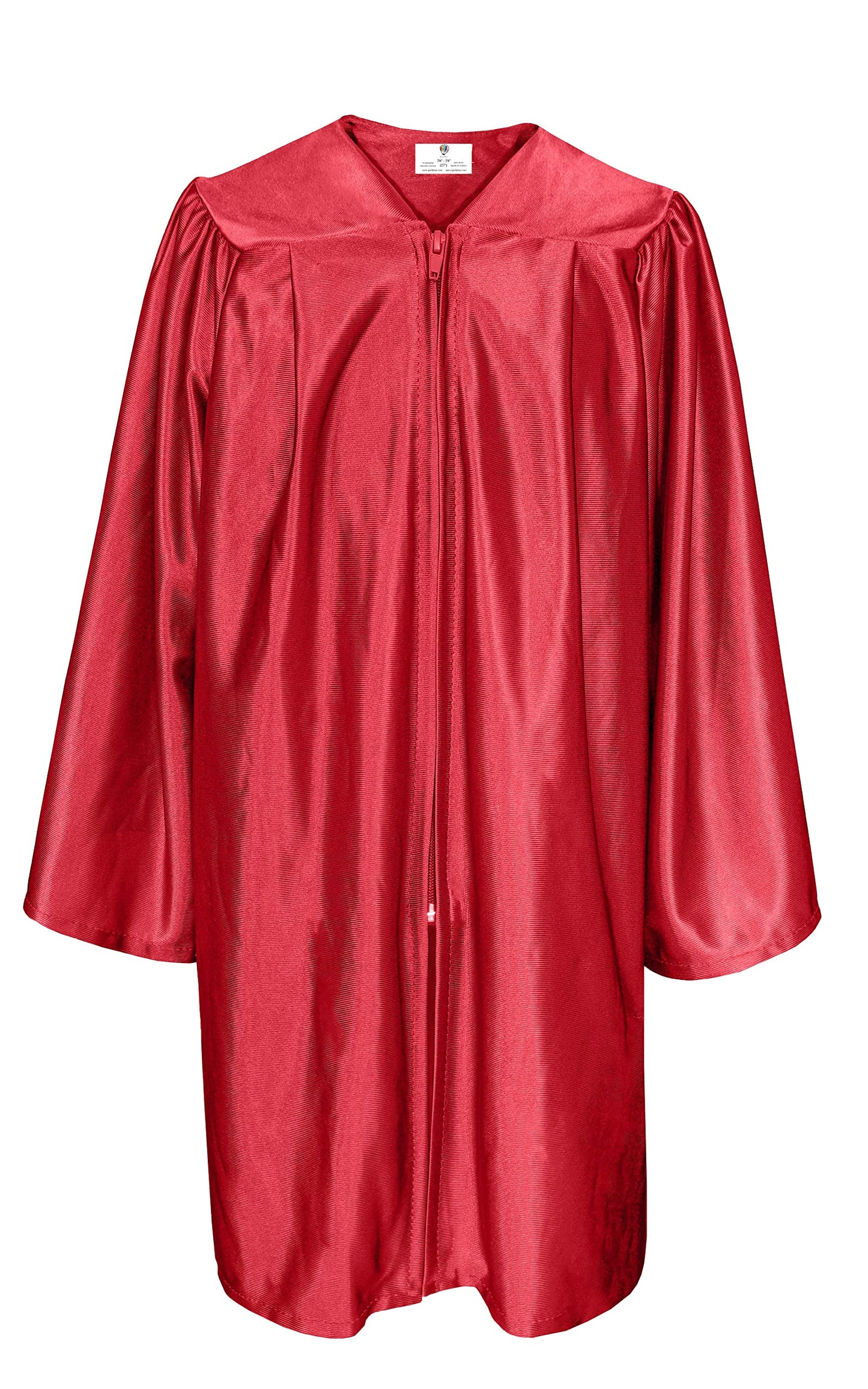 Gradplaza Shiny Choir Robe Kindergarten Preschool Graduation Gown Shiny Graduation Gown For Kids Red Size 30