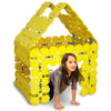 Fort Boards Yellow Deluxe Fort Building Kit - Indoor Outdoor Play Set for Kids Ages 5-12, STEM Educational Toy, Plastic