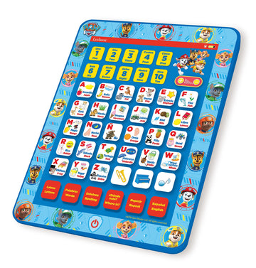 Lexibook, Paw Patrol, Educational Bilingual English/Spanish Interactive Learning Tablet, Toy To Learn Alphabet, Letters, Numbers, Words, Spelling And Music, Blue, Jcpad002Pai2