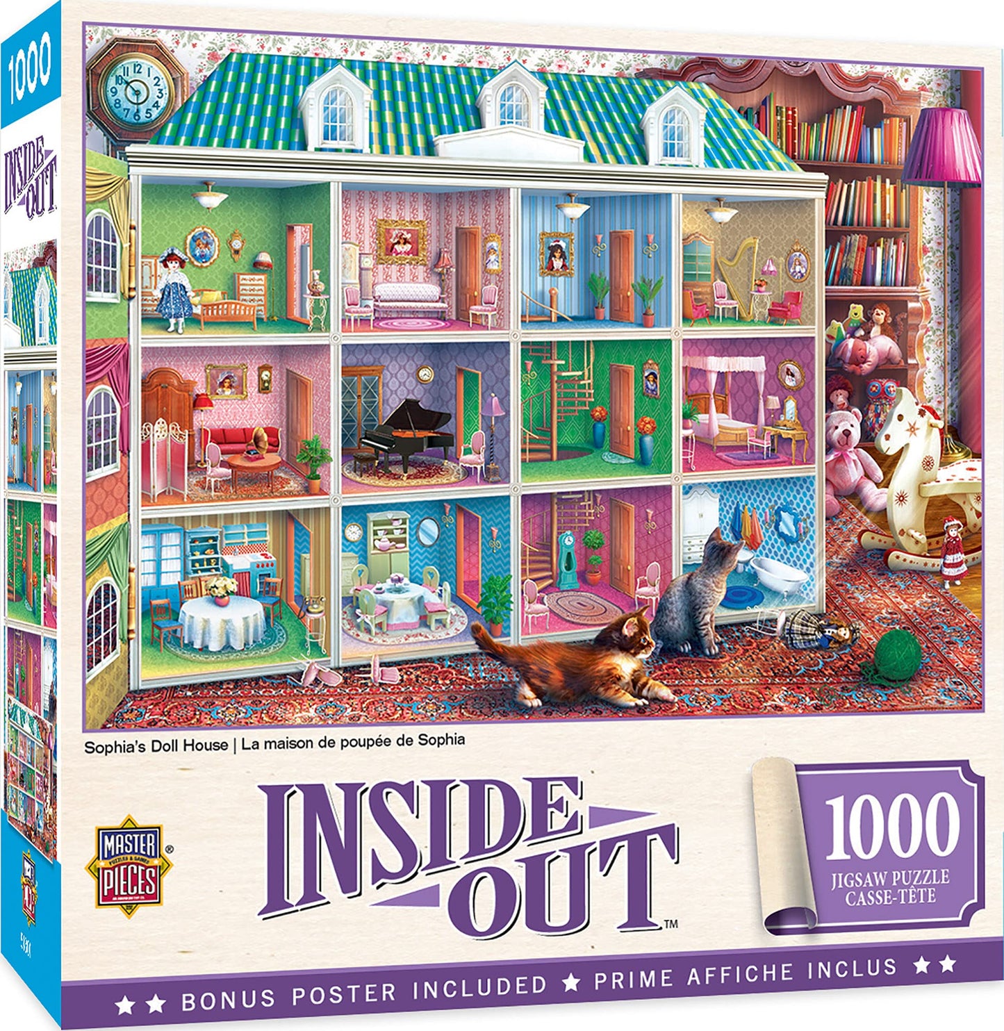 Masterpieces 1000 Piece Jigsaw Puzzle For Adults, Family, Or Youth - Sophia'S Dollhouse - 19.25'X26.75'