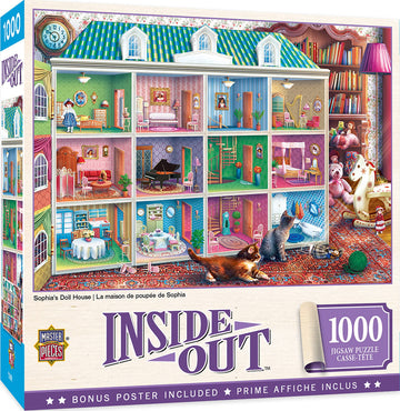 Masterpieces 1000 Piece Jigsaw Puzzle For Adults, Family, Or Youth - Sophia'S Dollhouse - 19.25'X26.75'