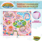 Yoya Toys Unicorn Playmat - Pretend Play Set For Kids - 8 Pcs Unicorns And Rainbows Figures - Educational Imaginative Activity Rug Toy - Floor Mat Playset Gift For Girls 3 4 5 6 7 8 Year Old Toddlers