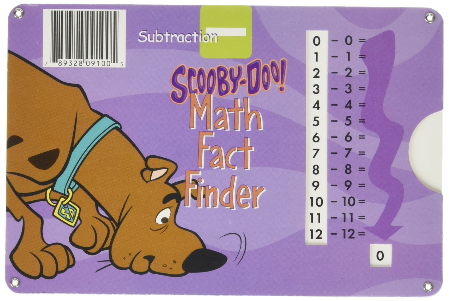 E-Z Grader 789328091005 Math Fact Finder, 6.5' X 4.25', Yellow On Front/Purple On Backside