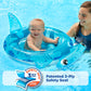 Aqua Sharkie Glitter Babyboat, Baby Swim Float With Splash & Play Activity Center Safety Seat