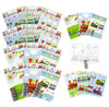 Tiny Mills Train Coloring Book Set with 12 Coloring Books and 48 Crayons Train Birthday Party Favor Bag Filler Rewards Classroom