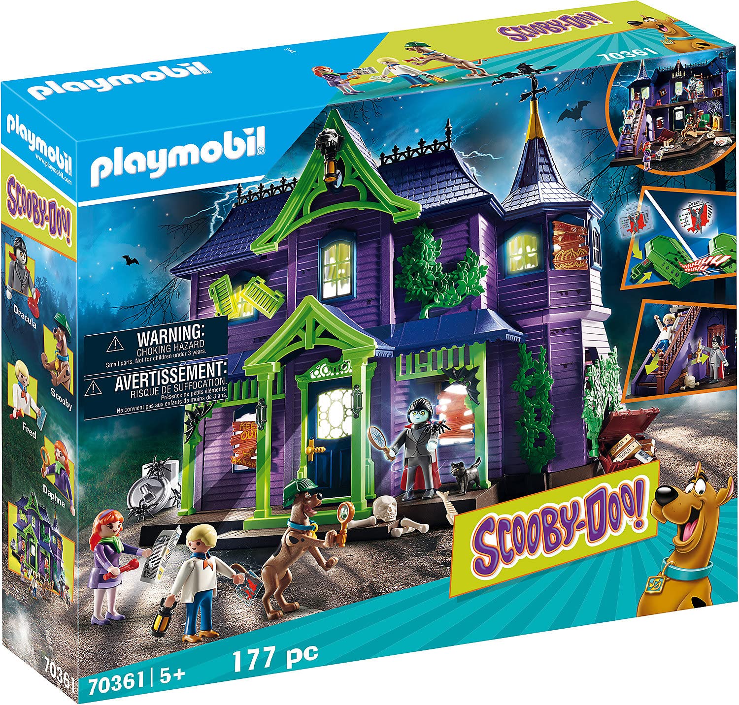 Playmobil Scooby-Doo! Adventure In The Mystery Mansion Playset