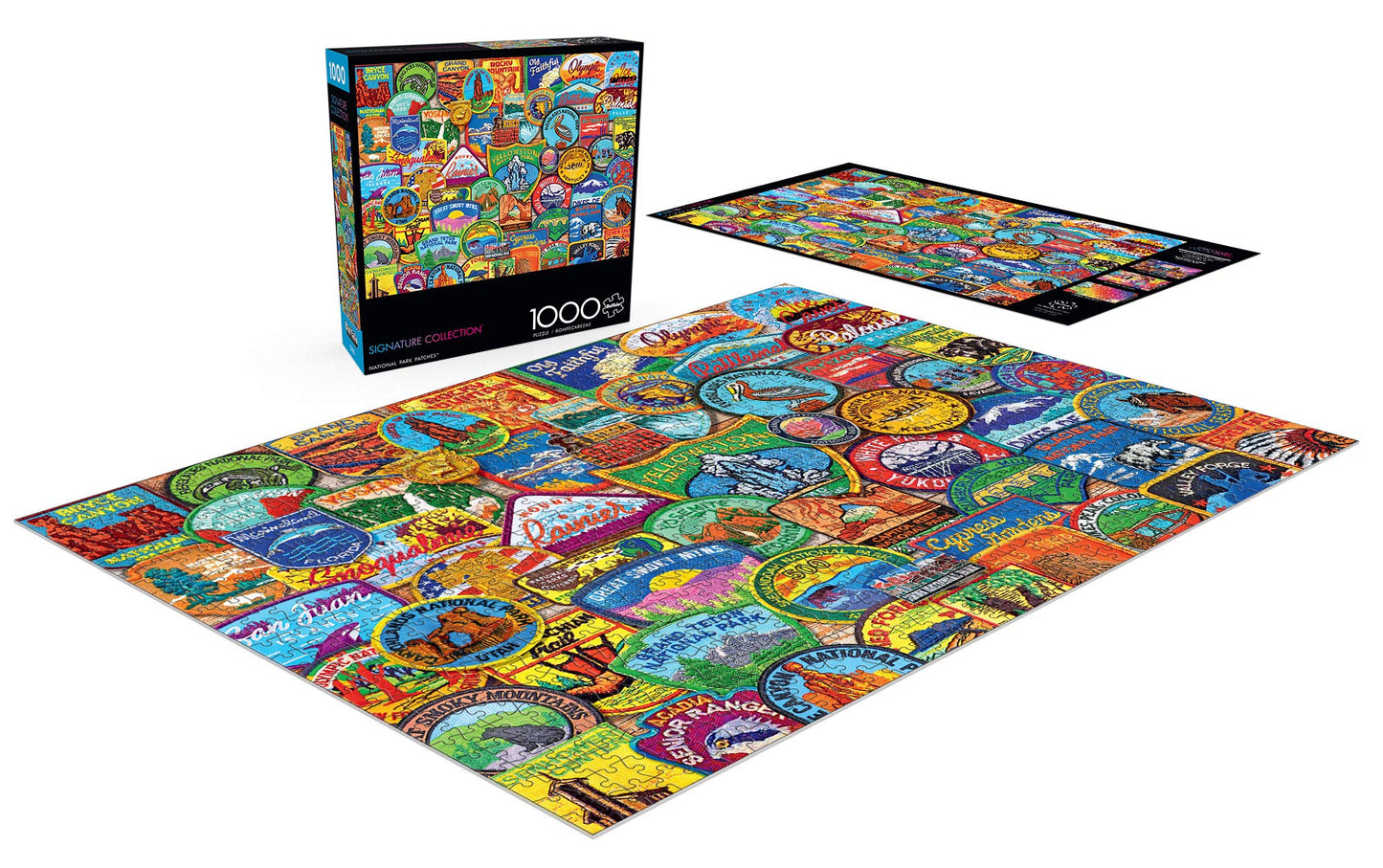Buffalo Games 1000 Piece Jigsaw Puzzle - Lewis T. Johnson National Park Patches, Large, Multicolor, Model 1444, Perfect for Game Nights
