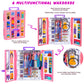 Doll Closet Playset With Doll, 342 Pcs Clothes And Accessories, Princess Dresses Top Pants Swimsuits Wardrobe Shoes Hangers And Other Accessories, Doll Dress Up Toys For Girls Toddlers Gift Toys