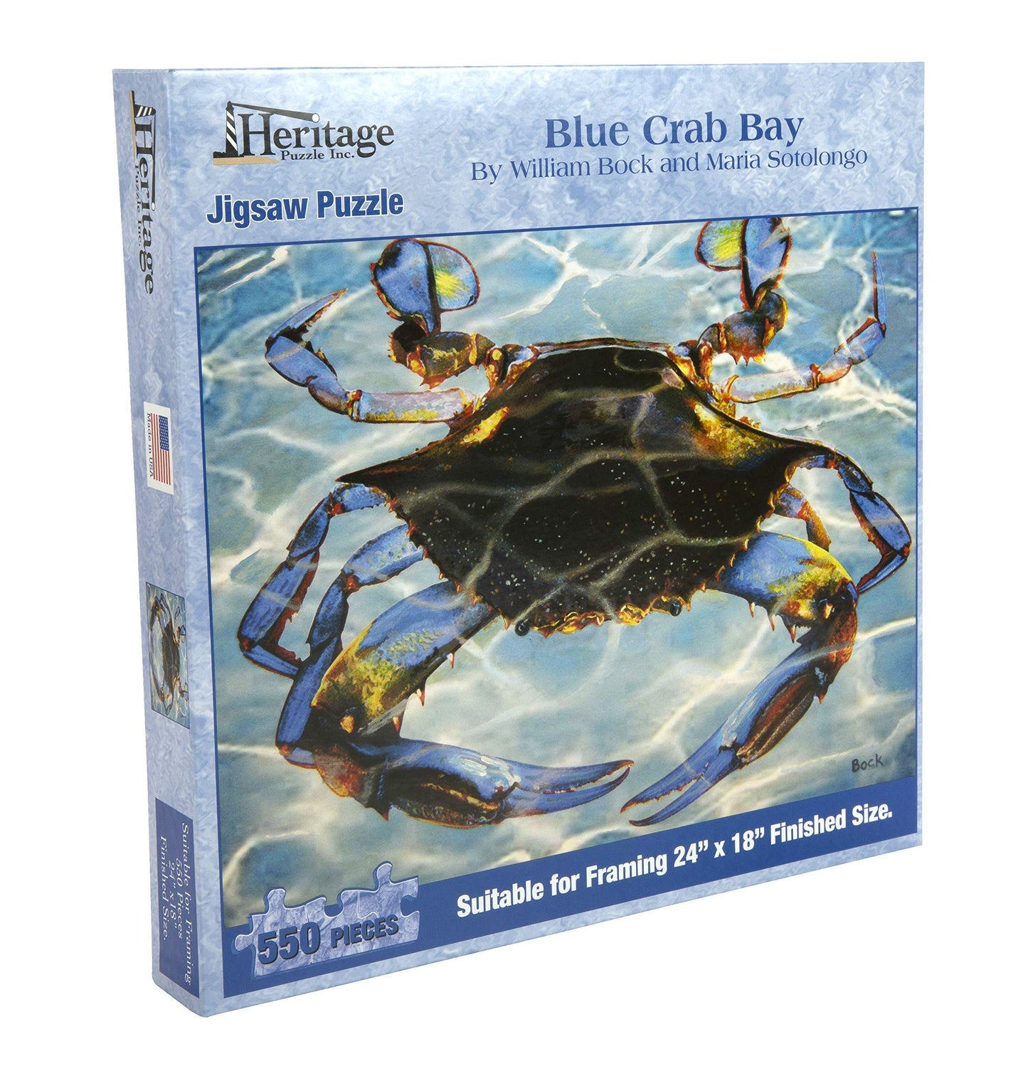 Heritage Puzzle Blue Crab Bay - 550 Piece Jigsaw Puzzle
