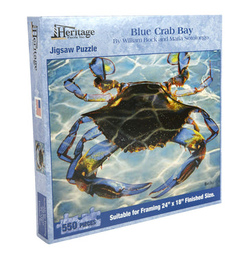 Heritage Puzzle Blue Crab Bay - 550 Piece Jigsaw Puzzle