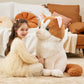 Ikasa Giant Ragdoll Cat Stuffed Animal Plush Toy,Large Big Jumbo Soft Toys,23' Huge Size Cute Fluffy Plushy Fat Oversized Plushie,Gifts For Kids Girls Boys (23 Inches, White)