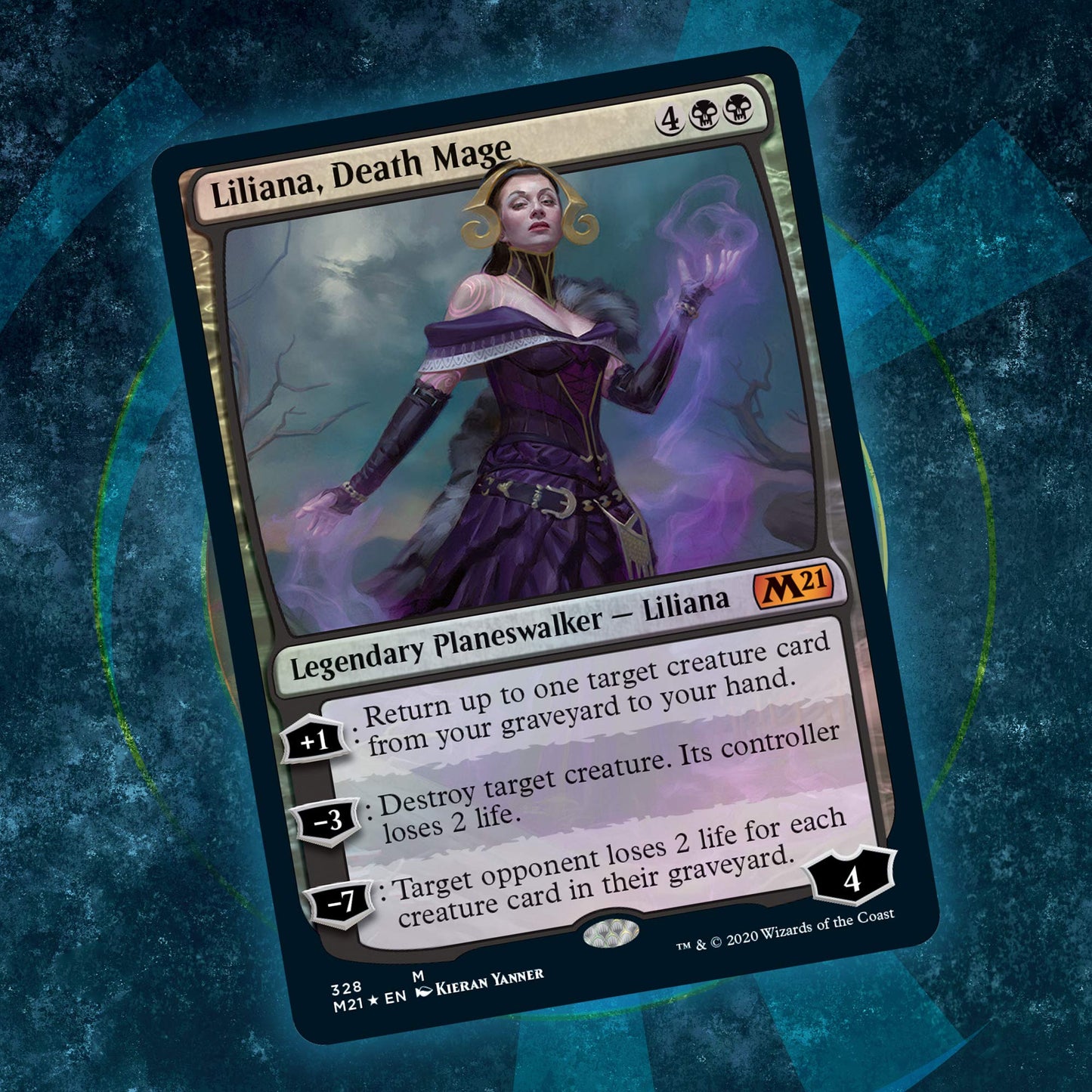 Magic: The Gathering Liliana Death Mage Planeswalker Deck | Core Set 2021 (M21) | 60 Card Starter Deck