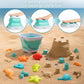 Beach Toys For Kids - Sand Toys Set Includes Collapsible Bucket Shovel And Mesh Bag 19 Pcs, Toddlers Sandbox Toys Sandcastle Bui