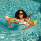 Big Joe Noodle 2 Pack Pool Float, Fruit Salad Color, No Inflation Needed, Jumbo 4 Feet, Quick Draining Mesh Fabric