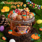 Brown Slime Kit, Clear Slime Bucket With Pumpkin Slime Clay & Turkey Slime Add-Ins, Slime Party Favors For Kids, Sensory Toys Gi