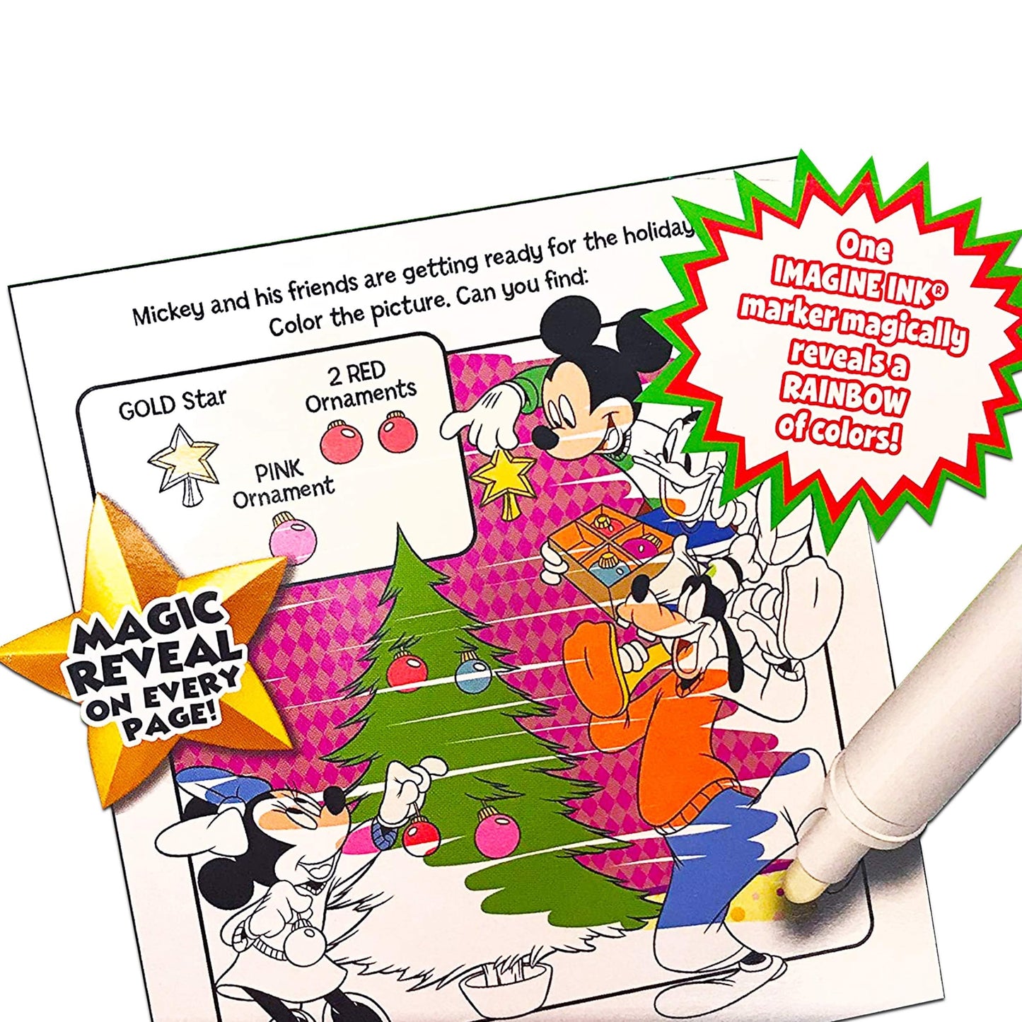 Disney Minnie Mouse Imagine Ink Coloring Book Set - Bundle with 3 Magic Ink Books Featuring 3 Assorted Mess-Free Mickey and Minn