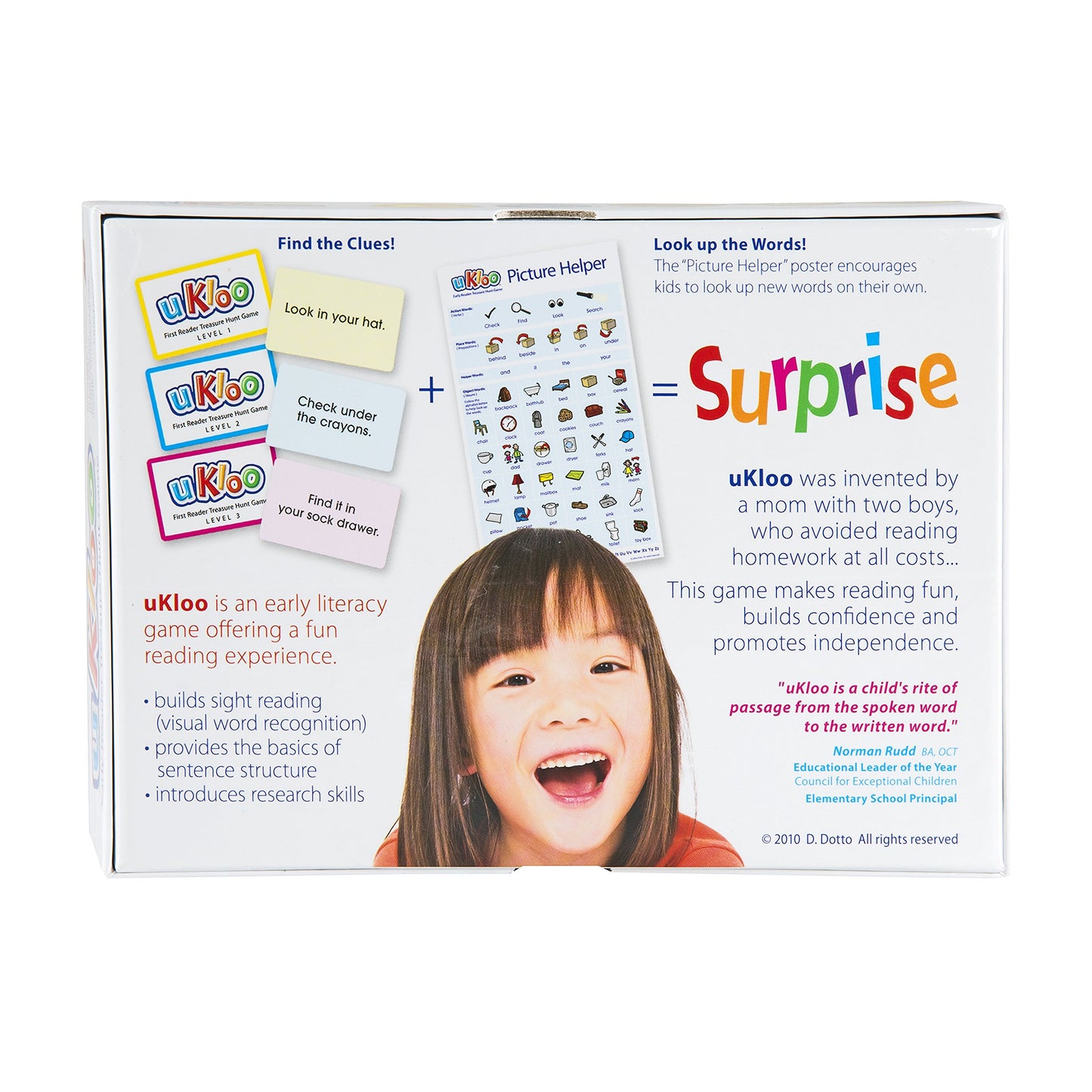 uKloo Reading Games for Kids Ages 4-8 Early Treasure Hunt Reading Game Scavenger Activity for New Readers Picture Clue Flash Car