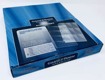 Guardhouse Shield 9 Pocket Trading / Sports / Baseball Card Pages Box Of 100