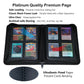 Rayvol enhanced 4 Pocket Card Binder  Fits 368 Trading Cards Ringless Trading Card Album Side Loading Pockets with ZIp for TCG