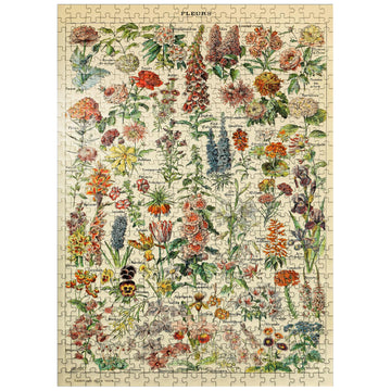Mypuzzle Fleurs - Flowers For All, Vintage Art Poster, Adolphe Millot - Premium 500 Piece Jigsaw Puzzle For Adults