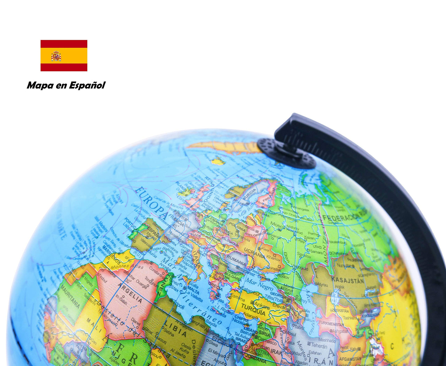 Exerz 8 Globo Terr  Queo, Spanish World Globe Political Map