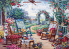 1000 Piece Puzzle for mature-themeds  Garden Tea Party Puzzles for mature-themeds 1000 Pieces Flower Garden Party Jigsaw Puzzles 1000 Pieces Romantic Oil Painting Puzzle for Teens Seniors mature-themed Challenging Gift