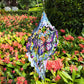 Wind Spinners Butterfly Art12 Inch 3D Stainless Steel Laser Cut Metal Art Geometric Pattern Wind Sculpture Hanging For Garden De
