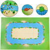 TACYILLU 6 Pack Grassland Rivers Pattern Baseplate 10 x 10 - Building Brick Base Plate Tight Fit with Major Brands for City Road