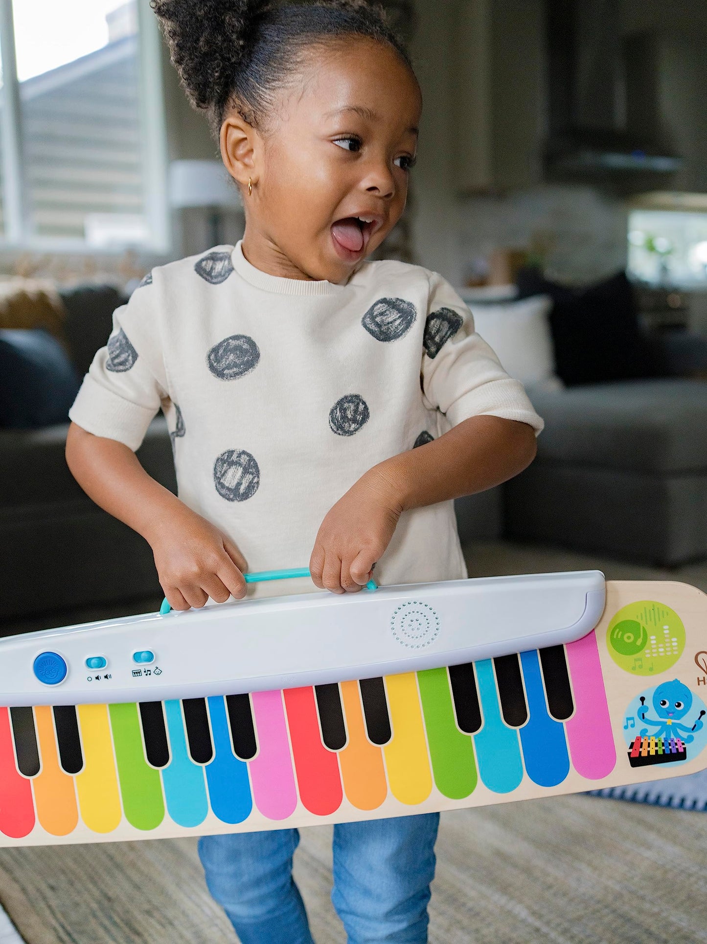 Baby Einstein Notes & Keys Magic Touch Wooden Electronic Keyboard Toddler Toy, Ages 12 Months +