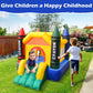 Dvreugde Outdoor & Indoor Mini Inflatable Bounce House with Blower Toddler Castle Kids Bouncy House with Slide, air Blower, Carr