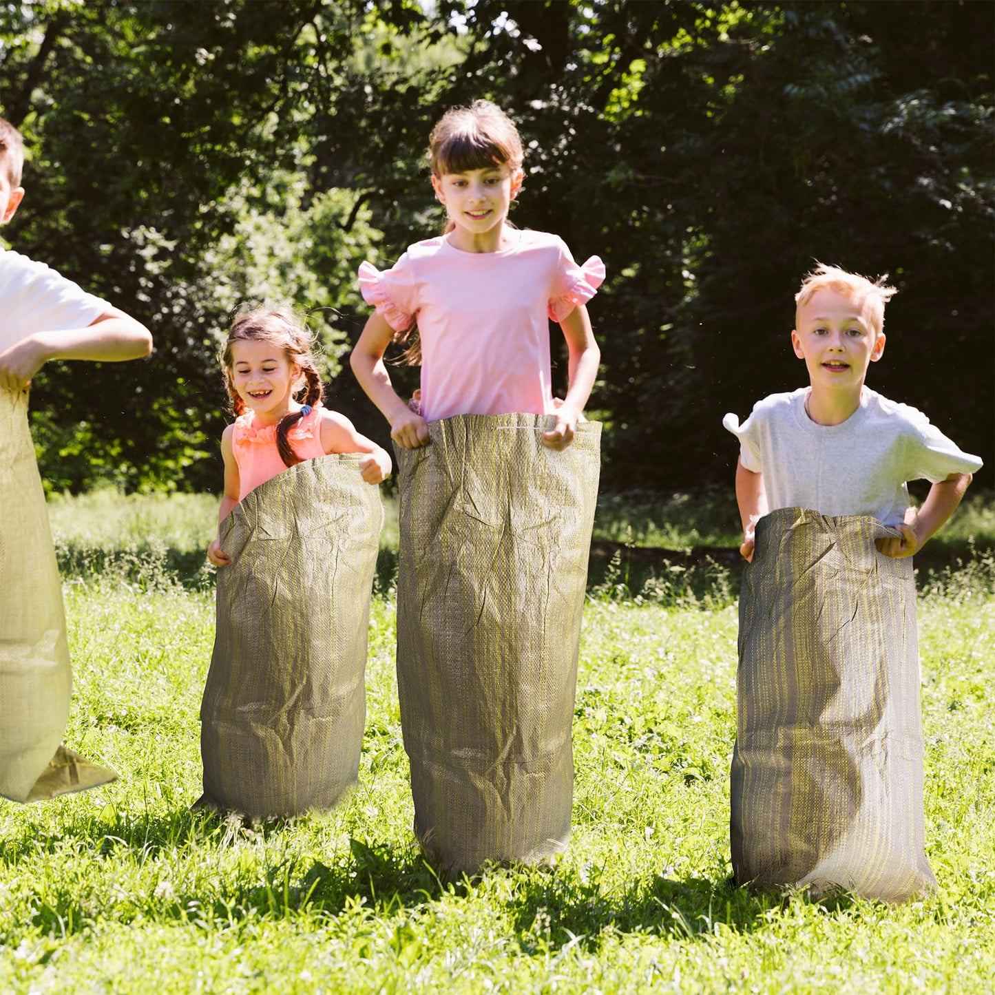Potato Sack Race Bags,24''X40'' Outdoor Lawn Games For Adults And Kids,Large Gunny Sacks Burlap Bags,Suitable For Outdoor Sports