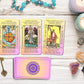 Juju'S Vibes Learning Tarot Cards For Beginners With Meanings On Them, Cute Sunset Tarot Cards Set Unique, With Keywords, Beauti