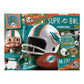 YouTheFan NFL Miami Dolphins Puzzle - 500 Pieces, Cardboard, Team Colors, Model 0951391