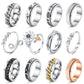 Fasacco Anxiety Ring For Women Fidget Rings For Anxiety Spinner Ring Figit Spinning Ring Anti Anxiety Ring For Women Men Size 12