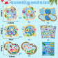 Cy2Side Summer Pool Sticker Scene - 12 Set Make A Pool Scene Art Craft With Swimming Ring For Kids Make Your Own Swimming Sticker Art Craft Diy Summer Party Games Classroom Fun Activities
