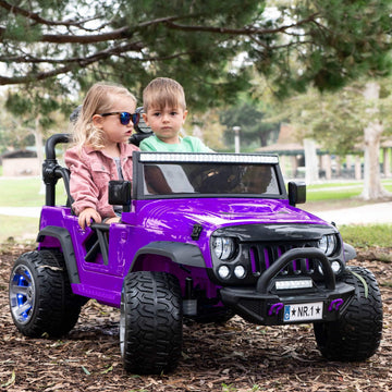 2024 Two (2) Seater Ride On Kids Car Truck w/Remote | Large 24V Power Kid Car to Drive in 3 Speeds, Battery Swap, Leather Seat,