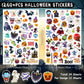Linaye 24 Sheets Halloween Stickers For Kids, 1260Pcs Adhesive Halloween Stickers, Halloween Stickers Bulk For Kids Cute Small S