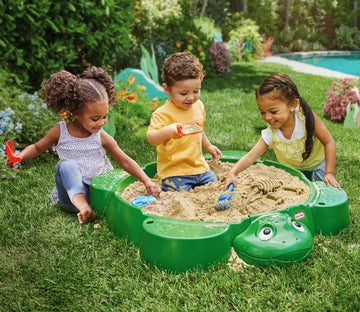 Little Tikes Turtle Sandbox for Kids Ages 1-6, Multicolor, Plastic, Model 664526-M8
