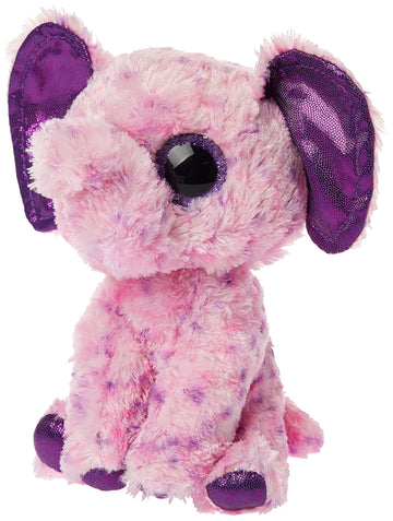 Ty Plush Collectible Pink Spotted Elephant Stuffed Toy, 6' Soft Polyester Animal Figure