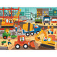 Petit Collage Floor Puzzle Construction Site 24 Pieces | Large Puzzle For Kids | Completed Puzzle 18' X 24' | Great Gift For Kids 3+