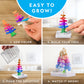 NATIONAL GEOGRAPHIC Kids Crystal Growing Kit - Grow 6 Multi-color Crystal Trees in 6 Hours, Educational STEM Craft Kit - NGCRYSTALFOR