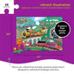 Crocodile Creek 36-Piece Jigsaw Floor Puzzle - All Aboard - Heavy-Duty Storage Box - 24" x 18" - Fun for Kids Ages 3-5