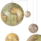 Authentic Models World Globe Mobile - Multicolored, Model GL060, Decorative, Educational, Unique Design