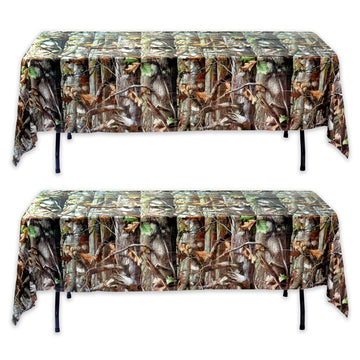 Havercamp Hunting Camo Tablecover-Backdrops (2 Count)! Super Heavyweight Reusable Plastic. Authentic Next Camo Pattern. Great fo