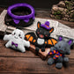 JOYIN 4PCS Baby Halloween Plush Toy  Plushie Cauldron with Ghost Bat Cat  Halloween Playset for Kid Trick or Treat  School Classroom Party Favor Supply Gift  Goodie Bag Stuffer Filler  Prize and Treat