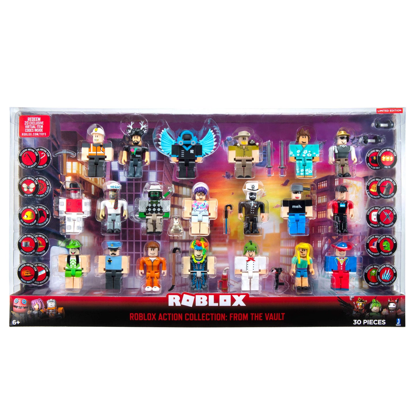 Roblox Action Collection: From The Vault 20 Figure Pack [Includes 20 Exclusive Virtual Items] For 6 Years And Up, Includes One Collector'S Set