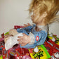 Morris Costumes Creepy Crying Doll Baby Ugly Haunted Doll Animatronics Spooky Decor Scary Halloween Decorations Indoor, Scary Haunted House Dolls Props