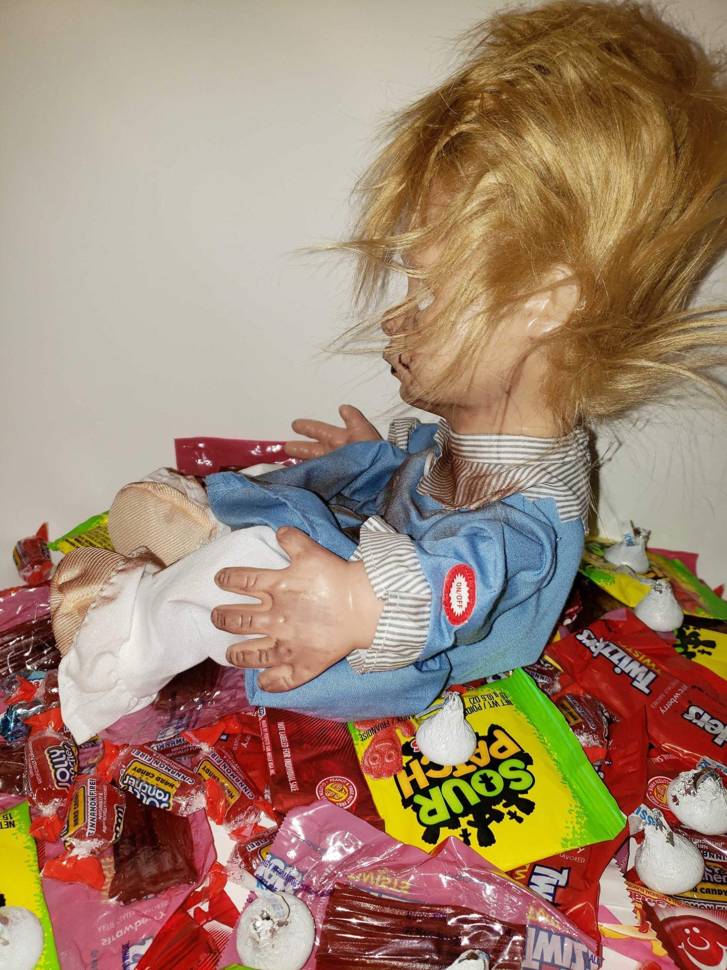 Morris Costumes Creepy Crying Doll Baby Ugly Haunted Doll Animatronics Spooky Decor Scary Halloween Decorations Indoor, Scary Haunted House Dolls Props