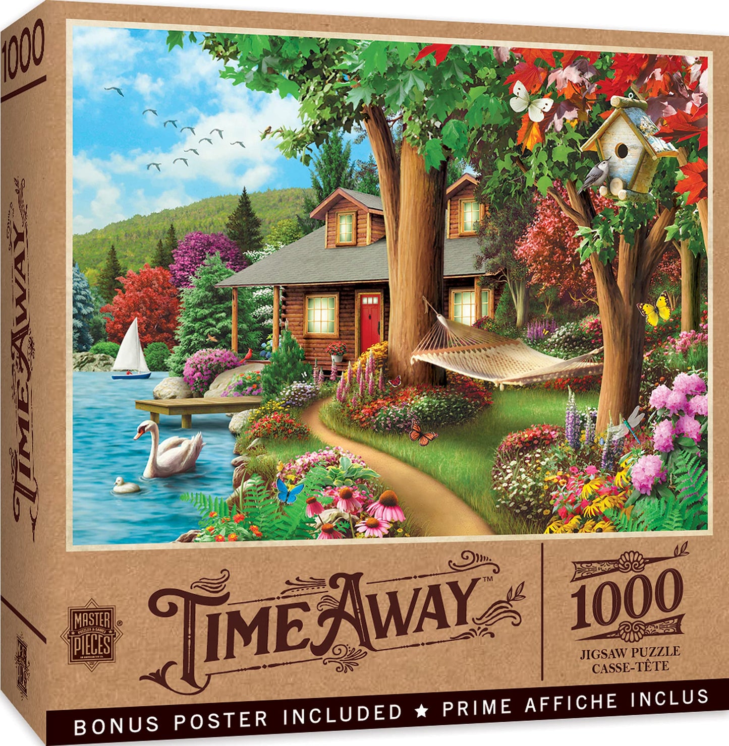 Masterpieces 1000 Piece Jigsaw Puzzle For Adults, Family, Or Kids - Around The Lake - 19.25'X26.75'